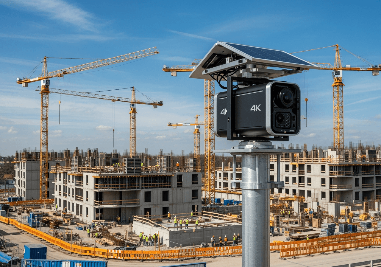 Coming Soon: Professionelle Baustellen-Kameras für 24/7 Baufortschrittsdokumentation